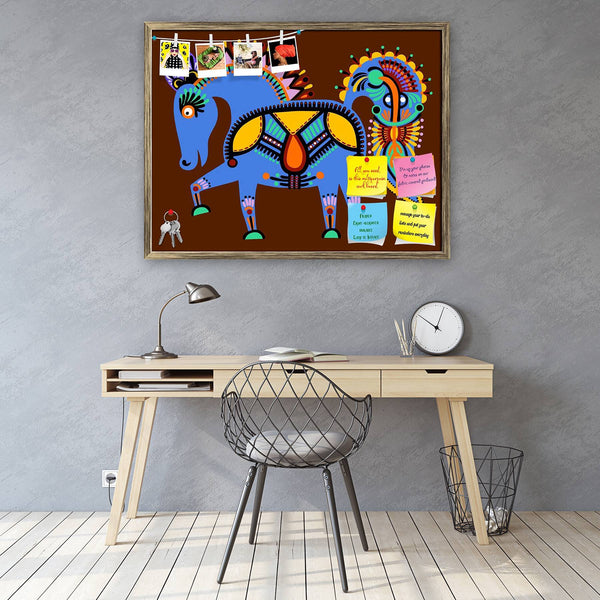 Ukrainian Tribal Ethnic Artwork Unusual Horse D1 Bulletin Board Notice Pin Board Soft Board | Framed-Bulletin Boards Framed-BLB_FR-IC 5002766 IC 5002766, Abstract Expressionism, Abstracts, Ancient, Animals, Animated Cartoons, Art and Paintings, Caricature, Cartoons, Culture, Digital, Digital Art, Drawing, Ethnic, Folk Art, Graphic, Hand Drawn, Historical, Illustrations, Medieval, Patterns, Retro, Semi Abstract, Signs, Signs and Symbols, Symbols, Traditional, Tribal, Vintage, World Culture, ukrainian, artwor