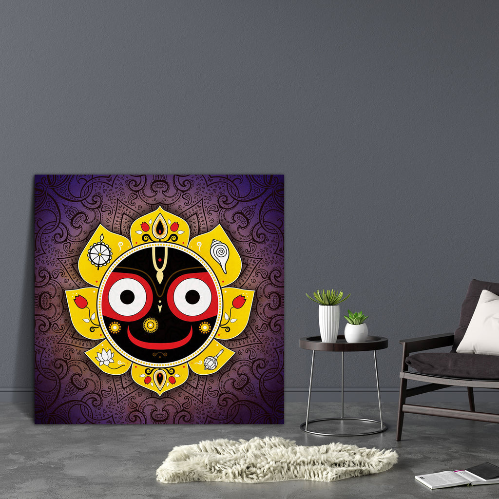 Hindu God Jagannatha D1 Canvas Painting Synthetic Frame-Paintings MDF Framing-AFF_FR-IC 5002829 IC 5002829, Ancient, Asian, Astronomy, Botanical, Cosmology, Culture, Drawing, Ethnic, Floral, Flowers, God Krishna, God Vishnu, Hinduism, Historical, Icons, Illustrations, Indian, Love, Medieval, Nature, Patterns, Religion, Religious, Retro, Romance, Signs, Signs and Symbols, Space, Spiritual, Stars, Symbols, Traditional, Tribal, Vintage, World Culture, hindu, god, jagannatha, d1, canvas, painting, synthetic, fr