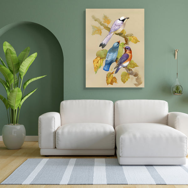 Birds On A Blossoming Tree Canvas Painting Synthetic Frame-Paintings MDF Framing-AFF_FR-IC 5002872 IC 5002872, Animals, Art and Paintings, Birds, Black and White, Botanical, Cuisine, Drawing, Floral, Flowers, Food, Food and Beverage, Food and Drink, Illustrations, Nature, Paintings, Scenic, Signs, Signs and Symbols, Watercolour, White, Wildlife, Wooden, on, a, blossoming, tree, canvas, painting, for, bedroom, living, room, engineered, wood, frame, animal, background, backyard, bird, birdwatching, blooming, 