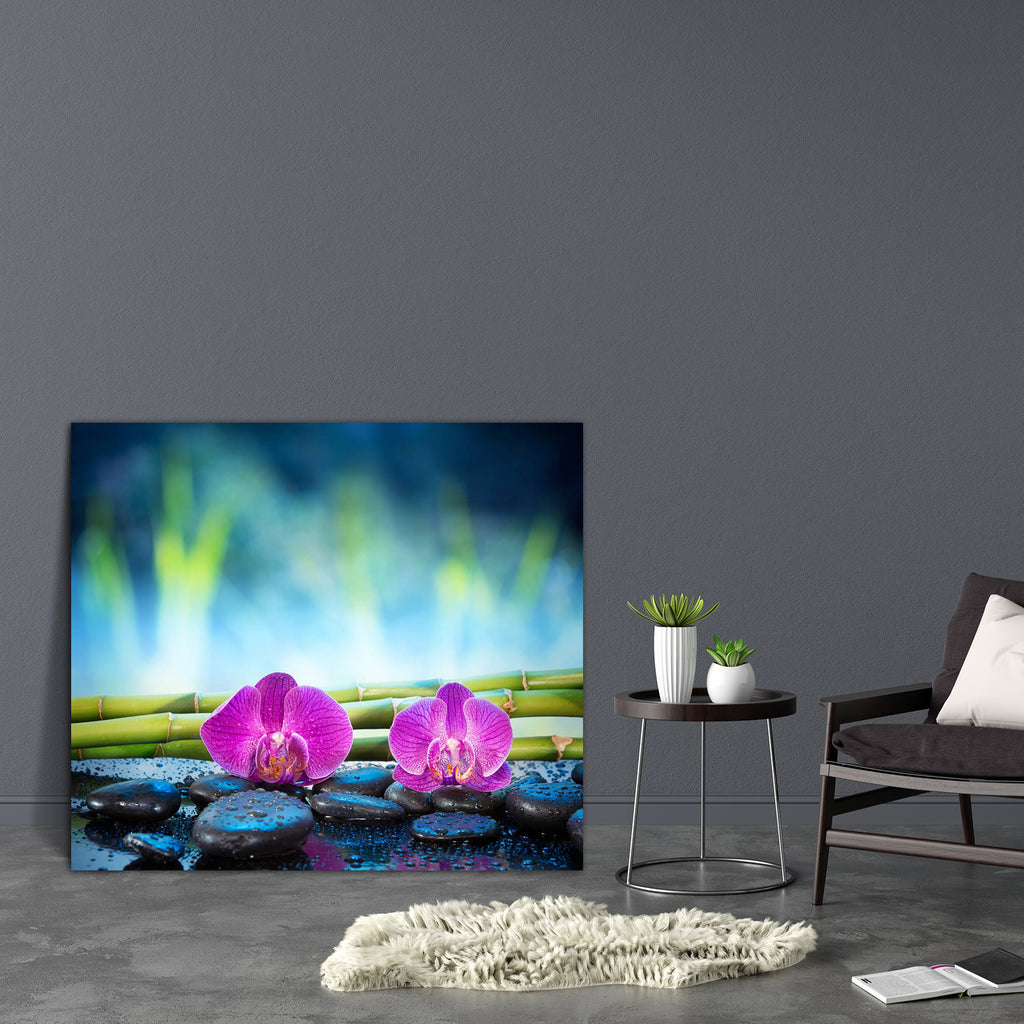 Orchid Garden Canvas Painting Synthetic Frame-Paintings MDF Framing-AFF_FR-IC 5002928 IC 5002928, Black, Black and White, Botanical, Floral, Flowers, Health, Marble and Stone, Nature, Scenic, orchid, garden, canvas, painting, synthetic, frame, alternative, balance, bamboo, bath, bathroom, blue, drops, green, massage, relax, relaxing, spa, stones, therapy, two, water, well, wellness, wet, zen, artzfolio, wall decor for living room, wall frames for living room, frames for living room, wall art, canvas paintin