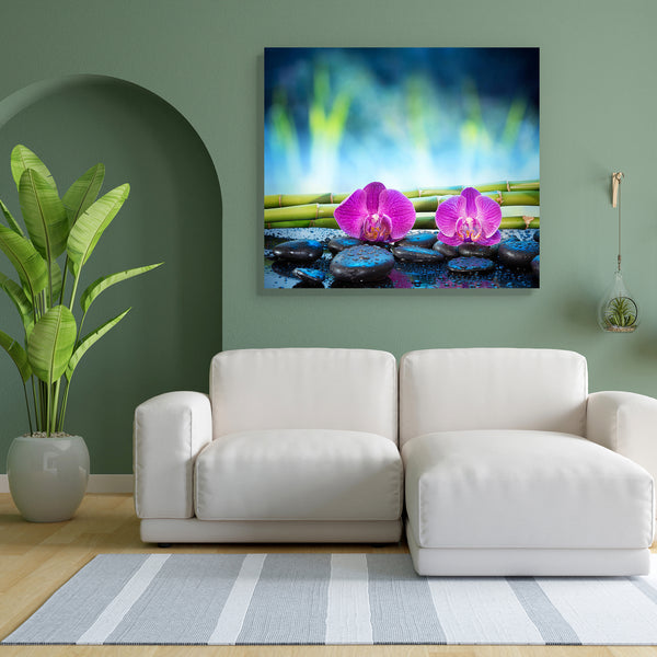 Orchid Garden Canvas Painting Synthetic Frame-Paintings MDF Framing-AFF_FR-IC 5002928 IC 5002928, Black, Black and White, Botanical, Floral, Flowers, Health, Marble and Stone, Nature, Scenic, orchid, garden, canvas, painting, for, bedroom, living, room, engineered, wood, frame, alternative, balance, bamboo, bath, bathroom, blue, drops, green, massage, relax, relaxing, spa, stones, therapy, two, water, well, wellness, wet, zen, artzfolio, wall decor for living room, wall frames for living room, frames for li