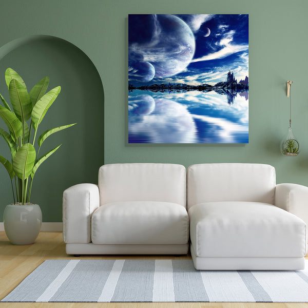 Landscape In Fantasy Planet D4 Canvas Painting Synthetic Frame-Paintings MDF Framing-AFF_FR-IC 5002934 IC 5002934, Astronomy, Collages, Cosmology, Fantasy, Landscapes, Nature, Scenic, Science Fiction, Space, Stars, landscape, in, planet, d4, canvas, painting, for, bedroom, living, room, engineered, wood, frame, alien, astral, away, backdrop, blue, celestial, cloud, cosmos, dark, deep, distant, dream, effect, environment, far, fiction, fictional, galaxy, high, idyllic, illusion, imagination, infinity, lake, 