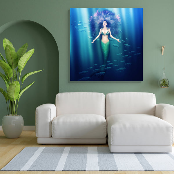 Mermaid With Fish Tail D1 Canvas Painting Synthetic Frame-Paintings MDF Framing-AFF_FR-IC 5002948 IC 5002948, Fantasy, Health, Illustrations, Mermaid, Surrealism, with, fish, tail, d1, canvas, painting, for, bedroom, living, room, engineered, wood, frame, beautiful, beauty, blue, bra, bubbles, diving, dream, fairy, fairytale, fantastic, floating, girl, hair, hairstyle, illustration, lady, legend, legendary, light, magic, mythology, nixie, ocean, purple, scale, sea, shell, slim, sunlight, surreal, swimmer, s