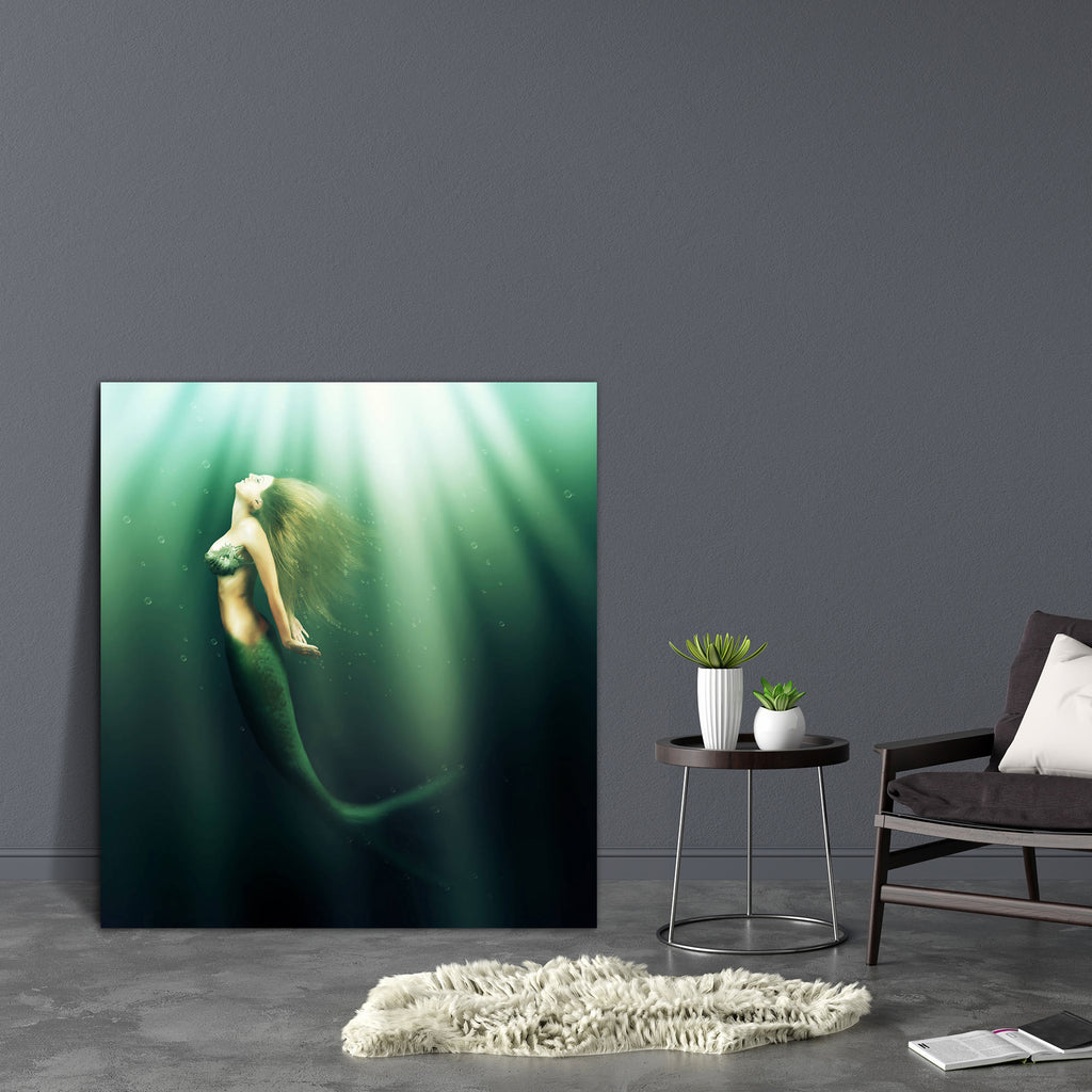 Fish Tailed Woman Canvas Painting Synthetic Frame-Paintings MDF Framing-AFF_FR-IC 5002949 IC 5002949, Fantasy, Health, Illustrations, Mermaid, Religion, Religious, Surrealism, fish, tailed, woman, canvas, painting, synthetic, frame, siren, beautiful, beauty, blue, bra, bubbles, diving, dream, fairy, fairytale, fantastic, floating, girl, goddess, hair, hairstyle, illustration, lady, legend, legendary, light, magic, mythology, nixie, ocean, purple, scale, sea, shell, slim, sunlight, surreal, swimmer, swimming