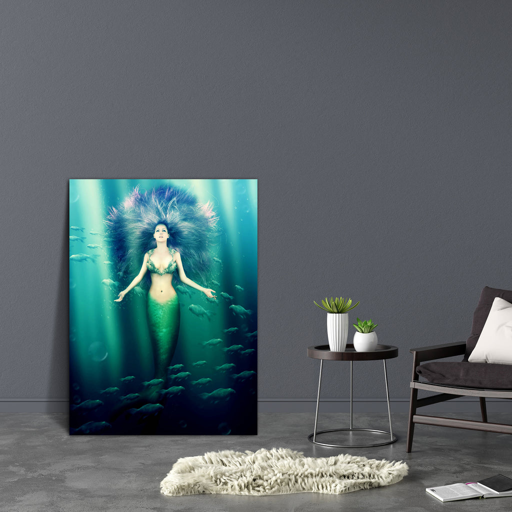 Mermaid With Fish Tail D2 Canvas Painting Synthetic Frame-Paintings MDF Framing-AFF_FR-IC 5003036 IC 5003036, Fantasy, Health, Illustrations, Mermaid, Surrealism, with, fish, tail, d2, canvas, painting, synthetic, frame, beautiful, beauty, blue, bra, bubbles, diving, dream, fairy, fairytale, fantastic, floating, girl, hair, hairstyle, illustration, lady, legend, legendary, light, magic, mythology, nixie, ocean, purple, scale, sea, shell, slim, sunlight, surreal, swimmer, swimming, tale, under, underwater, u