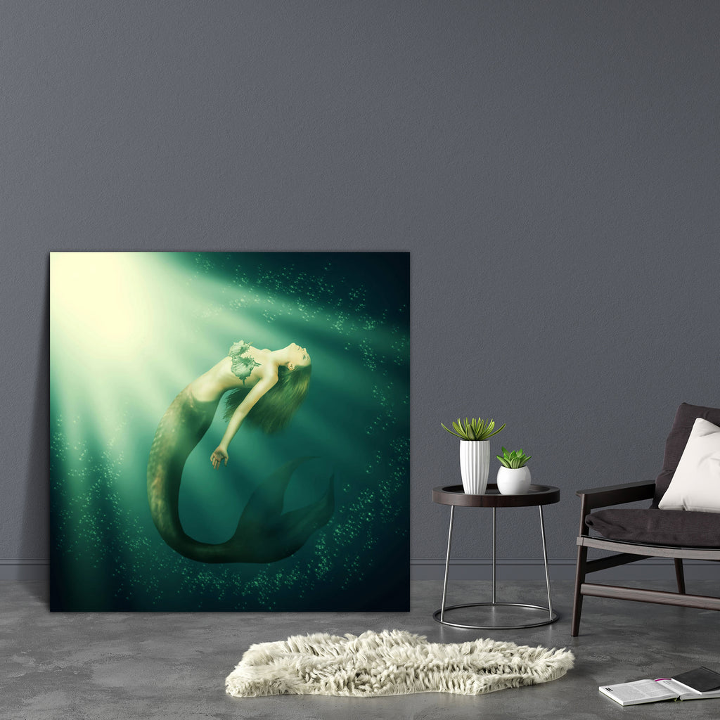 Mermaid With Fish Tail In The Sea Under Water Canvas Painting Synthetic Frame-Paintings MDF Framing-AFF_FR-IC 5003037 IC 5003037, Fantasy, Health, Illustrations, Mermaid, Religion, Religious, Surrealism, with, fish, tail, in, the, sea, under, water, canvas, painting, synthetic, frame, siren, beautiful, beauty, blue, bra, bubbles, diving, dream, fairy, fairytale, fantastic, floating, girl, goddess, hair, hairstyle, illustration, lady, legend, legendary, light, magic, mythology, nixie, ocean, purple, scale, s