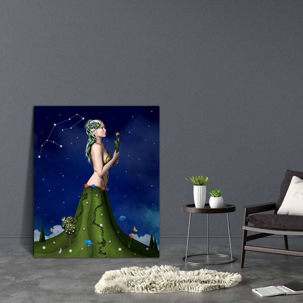 Zodiac Series Virgo D1 Canvas Painting Synthetic Frame-Paintings MDF Framing-AFF_FR-IC 5003051 IC 5003051, Art and Paintings, Astrology, Birds, Botanical, Digital, Digital Art, Fantasy, Fashion, Floral, Flowers, Futurism, Graphic, Horoscope, Illustrations, Nature, People, Signs, Signs and Symbols, Sun Signs, Surrealism, Symbols, Zodiac, series, virgo, d1, canvas, painting, synthetic, frame, mother, earth, art, artistic, astrological, beautiful, beauty, bird, butterfly, character, climber, clouds, constellat