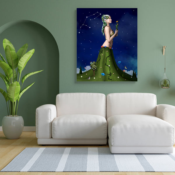 Zodiac Series Virgo D1 Canvas Painting Synthetic Frame-Paintings MDF Framing-AFF_FR-IC 5003051 IC 5003051, Art and Paintings, Astrology, Birds, Botanical, Digital, Digital Art, Fantasy, Fashion, Floral, Flowers, Futurism, Graphic, Horoscope, Illustrations, Nature, People, Signs, Signs and Symbols, Sun Signs, Surrealism, Symbols, Zodiac, series, virgo, d1, canvas, painting, for, bedroom, living, room, engineered, wood, frame, mother, earth, art, artistic, astrological, beautiful, beauty, bird, butterfly, cha