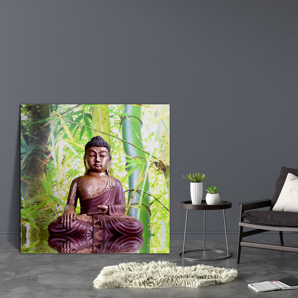 Buddha With Green Bamboo Canvas Painting Synthetic Frame-Paintings MDF Framing-AFF_FR-IC 5003076 IC 5003076, Asian, Buddhism, Chinese, God Buddha, Health, Religion, Religious, Signs and Symbols, Space, Spiritual, Symbols, buddha, with, green, bamboo, canvas, painting, synthetic, frame, asiatic, awake, balance, body, calm, china, decoration, energy, enlightenment, figurine, healthy, liquor, living, meditation, mental, mind, nepal, object, oriental, power, recreation, reflection, relax, relaxation, soul, spa,