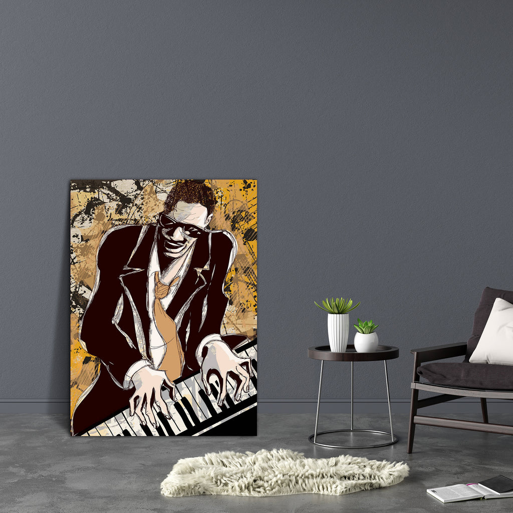 Afro American Jazz Pianist Canvas Painting Synthetic Frame-Paintings MDF Framing-AFF_FR-IC 5003096 IC 5003096, American, Art and Paintings, Digital, Digital Art, Drawing, Graphic, Illustrations, Music, Music and Dance, Music and Musical Instruments, afro, jazz, pianist, canvas, painting, synthetic, frame, art, artistic, blues, event, grunge, illustration, instrument, male, man, musician, perform, performance, piano, player, playing, artzfolio, wall decor for living room, wall frames for living room, frames 