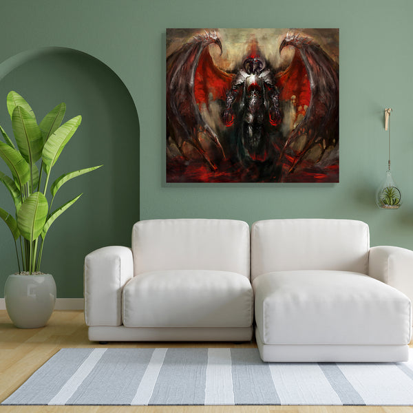 Apocalyptic Canvas Painting Synthetic Frame-Paintings MDF Framing-AFF_FR-IC 5003100 IC 5003100, Art and Paintings, Paintings, Religion, Religious, apocalyptic, canvas, painting, for, bedroom, living, room, engineered, wood, frame, demon, hell, lucifer, anger, angry, art, bad, bonfire, burnt, cooking, demonic, desire, devil, diabolic, doom, ember, energy, evil, fiery, flaming, heat, horns, hot, imaginary, inferno, melt, myth, mythology, poster, rage, red, rising, satan, spirit, stare, underworld, wallpaper, 