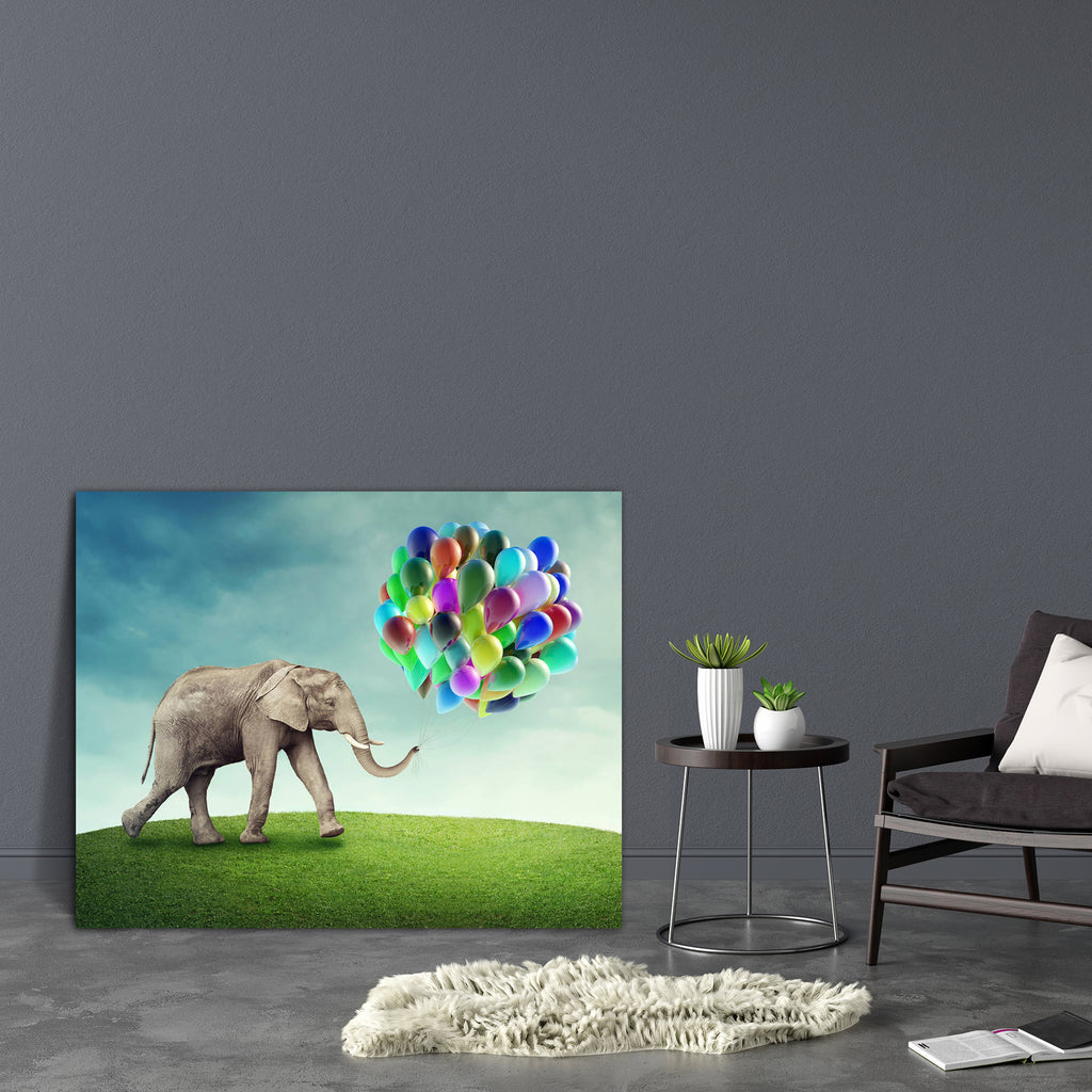 Elephant D7 Canvas Painting Synthetic Frame-Paintings MDF Framing-AFF_FR-IC 5003262 IC 5003262, Birthday, Fantasy, Nature, Scenic, Signs and Symbols, Surrealism, Symbols, elephant, d7, canvas, painting, synthetic, frame, alone, apology, balloon, blue, colorful, dark, dreams, dreamy, excuse, fairy, fairytale, fog, friend, grass, green, imagination, imagine, magic, mammal, meadow, mysterious, mystery, sad, single, sky, story, surreal, symbol, tale, wild, artzfolio, wall decor for living room, wall frames for 