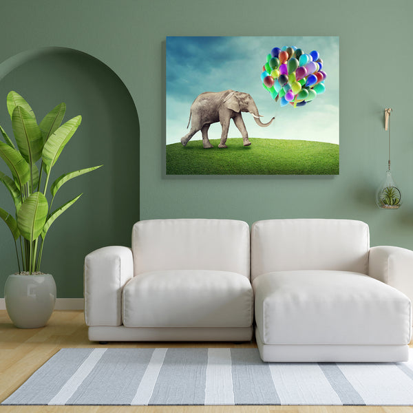 Elephant D7 Canvas Painting Synthetic Frame-Paintings MDF Framing-AFF_FR-IC 5003262 IC 5003262, Birthday, Fantasy, Nature, Scenic, Signs and Symbols, Surrealism, Symbols, elephant, d7, canvas, painting, for, bedroom, living, room, engineered, wood, frame, alone, apology, balloon, blue, colorful, dark, dreams, dreamy, excuse, fairy, fairytale, fog, friend, grass, green, imagination, imagine, magic, mammal, meadow, mysterious, mystery, sad, single, sky, story, surreal, symbol, tale, wild, artzfolio, wall deco