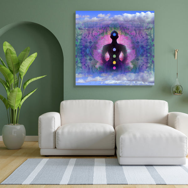 Yoga Lotus Pose D7 Canvas Painting Synthetic Frame-Paintings MDF Framing-AFF_FR-IC 5003284 IC 5003284, Buddhism, Digital, Digital Art, Geometric Abstraction, God Buddha, Graphic, Health, Illustrations, Indian, Nature, People, Religion, Religious, Scenic, Spiritual, Sports, yoga, lotus, pose, d7, canvas, painting, for, bedroom, living, room, engineered, wood, frame, abstraction, aura, background, bamboo, beauty, body, buddha, clouds, decoration, ease, energy, exercise, hand, healing, illustration, india, man