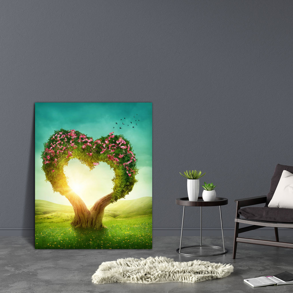 Heart Shaped Tree D2 Canvas Painting Synthetic Frame-Paintings MDF Framing-AFF_FR-IC 5003615 IC 5003615, Art and Paintings, Birds, Botanical, Fantasy, Floral, Flowers, Hearts, Landscapes, Love, Nature, Romance, Scenic, Signs and Symbols, Surrealism, Symbols, Wooden, heart, shaped, tree, d2, canvas, painting, synthetic, frame, landscape, fairy, enchanted, forest, symbol, shape, imagine, amor, tale, dream, natural, adventure, big, bird, blue, bright, concept, darkness, day, deep, dreams, dreamy, fairytale, fo