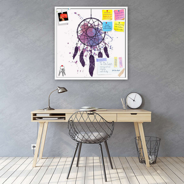 Dream Catcher Bulletin Board Notice Pin Board Soft Board | Framed-Bulletin Boards Framed-BLB_FR-IC 5003656 IC 5003656, Abstract Expressionism, Abstracts, American, Aztec, Circle, Culture, Decorative, Digital, Digital Art, Ethnic, Fashion, Folk Art, Graphic, Illustrations, Indian, Semi Abstract, Signs, Signs and Symbols, Sketches, Splatter, Symbols, Traditional, Tribal, Watercolour, World Culture, dream, catcher, bulletin, board, notice, pin, vision, soft, combo, with, thumb, push, pins, sticky, notes, white