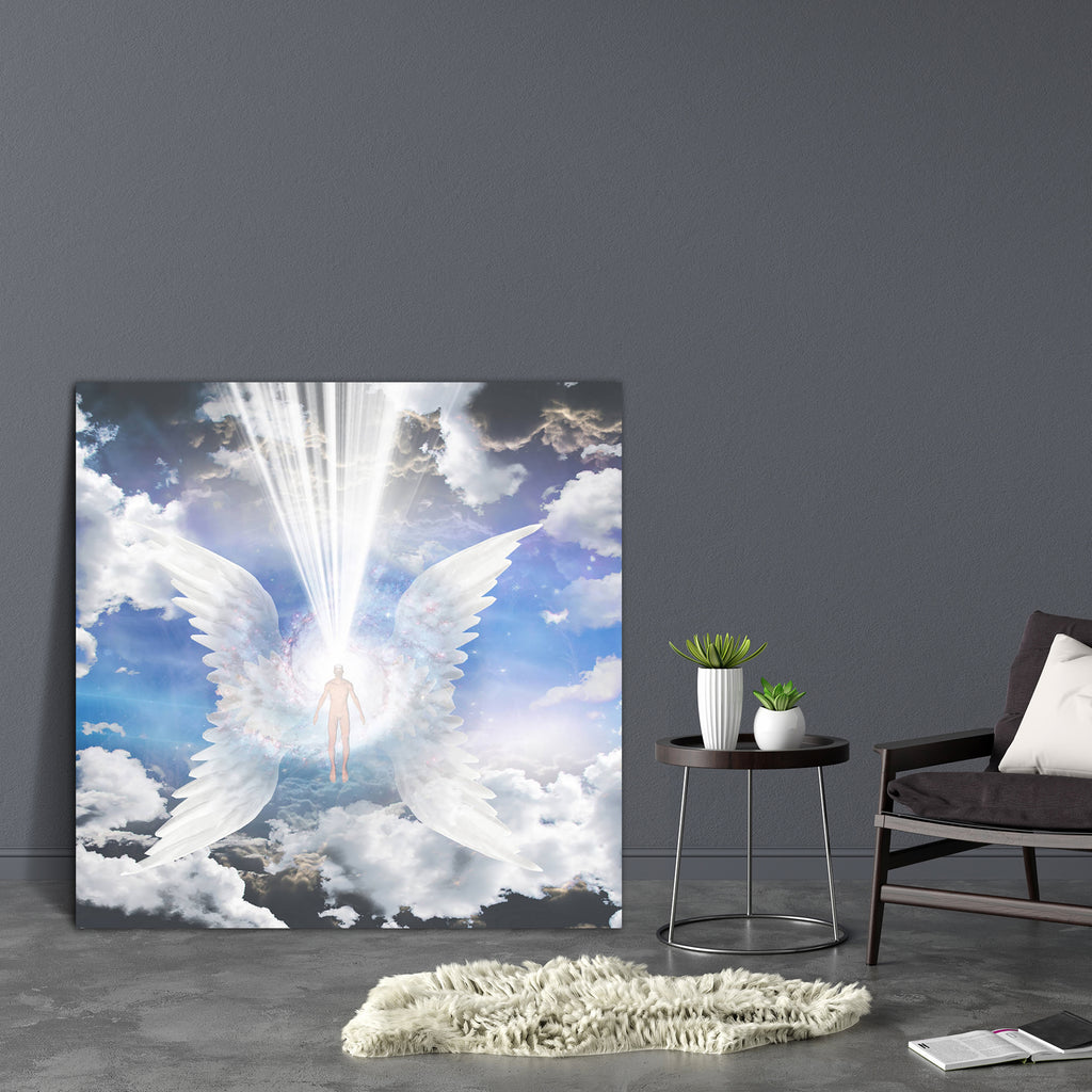 Angel Composed Of Galaxy Canvas Painting Synthetic Frame-Paintings MDF Framing-AFF_FR-IC 5003768 IC 5003768, Ancient, Astronomy, Black and White, Christianity, Cosmology, Fantasy, Historical, Illustrations, Jesus, Love, Medieval, Religion, Religious, Romance, Signs, Signs and Symbols, Space, Spiritual, Stars, Symbols, Vintage, White, angel, composed, of, galaxy, canvas, painting, synthetic, frame, guardian, wings, angelic, artistic, background, beautiful, beauty, bright, clean, cloud, cosmos, death, design,