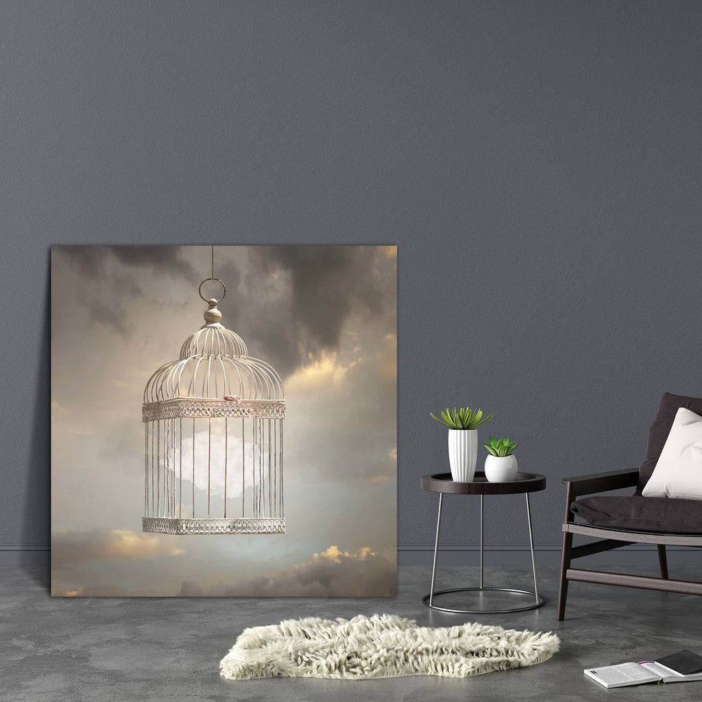 Cloud Inside A Cage D2 Canvas Painting Synthetic Frame-Paintings MDF Framing-AFF_FR-IC 5003798 IC 5003798, Art and Paintings, Conceptual, Illustrations, Realism, Sunsets, Surrealism, cloud, inside, a, cage, d2, canvas, painting, synthetic, frame, art, artistic, aviary, bar, beautiful, capture, colorful, concept, dream, dreamy, elegant, golden, illustration, illustrative, image, imagination, mind, nobody, object, poetic, psyche, psychology, sky, sunset, surreal, surrealistic, unique, uniqueness, vertical, ar