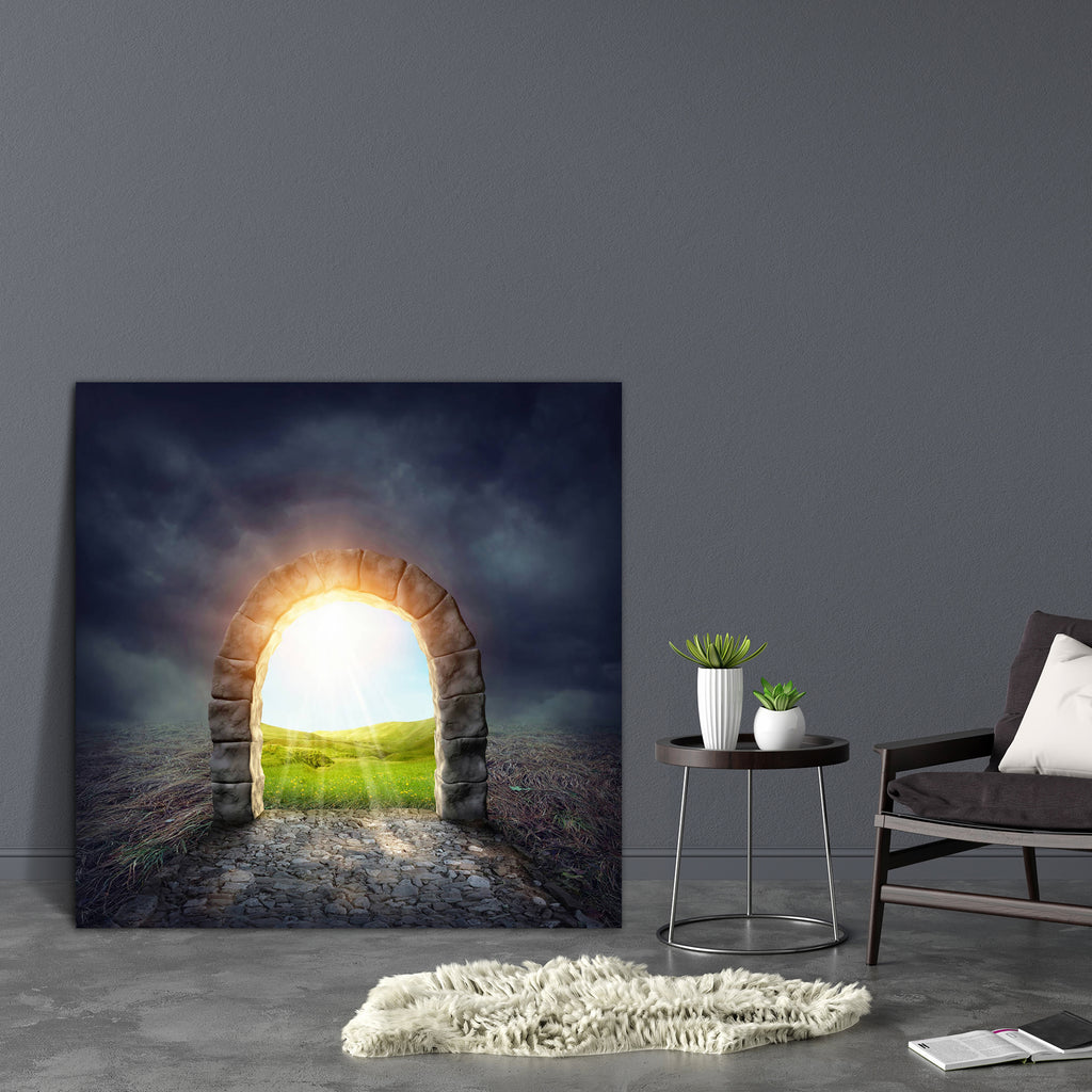 Mysterious Entrance To New Life D1 Canvas Painting Synthetic Frame-Paintings MDF Framing-AFF_FR-IC 5003836 IC 5003836, Fantasy, Marble and Stone, Signs, Signs and Symbols, Surrealism, Symbols, mysterious, entrance, to, new, life, d1, canvas, painting, synthetic, frame, hope, magic, imagine, beginning, imagination, door, tunnel, adventure, believe, concept, dark, enchanted, fairy, gate, light, meadow, open, paradise, road, sign, sky, stone, surreal, symbol, tale, way, artzfolio, wall decor for living room, w