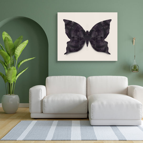 Black Butterfly Canvas Painting Synthetic Frame-Paintings MDF Framing-AFF_FR-IC 5003839 IC 5003839, Art and Paintings, Black, Black and White, Conceptual, Decorative, Digital, Digital Art, Fantasy, Gothic, Graphic, Illustrations, Modern Art, Surrealism, butterfly, canvas, painting, for, bedroom, living, room, engineered, wood, frame, art, artistic, beautiful, concept, contemporary, creativity, dark, decoration, detail, effect, goth, illustration, illustrative, imagination, imaginative, isolated, modern, one