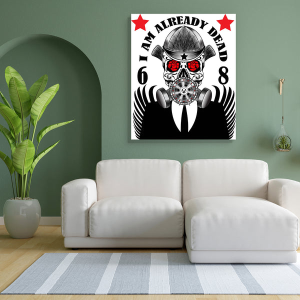 Skull Gas Mask Canvas Painting Synthetic Frame-Paintings MDF Framing-AFF_FR-IC 5003864 IC 5003864, American, Ancient, Art and Paintings, Automobiles, Black, Black and White, Culture, Digital, Digital Art, Ethnic, Gothic, Graphic, Historical, Icons, Illustrations, Medieval, Retro, Signs, Signs and Symbols, Sports, Traditional, Transportation, Travel, Tribal, Vehicles, Vintage, World Culture, skull, gas, mask, canvas, painting, for, bedroom, living, room, engineered, wood, frame, art, artwork, background, ban