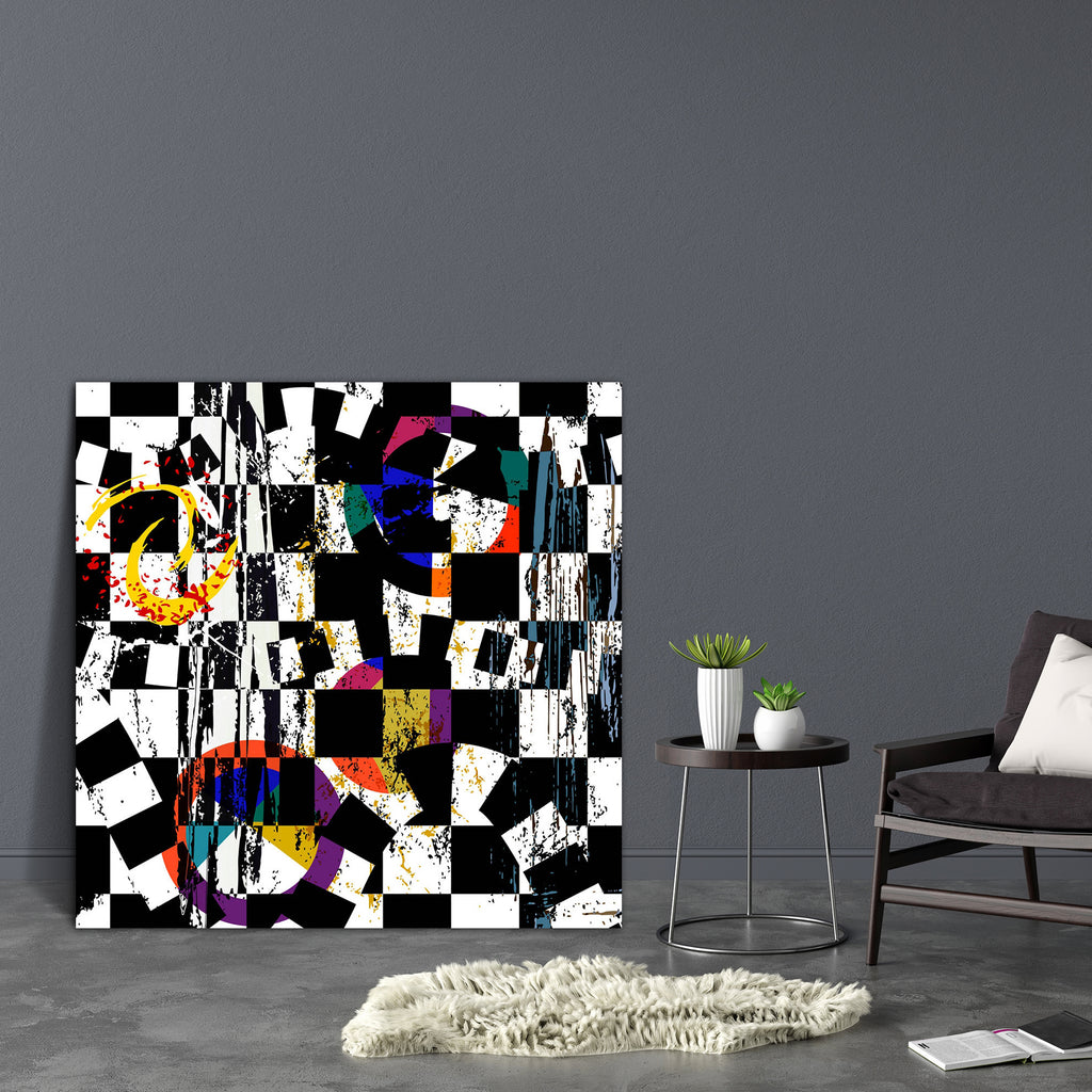 Abstract Artwork D181 Canvas Painting Synthetic Frame-Paintings MDF Framing-AFF_FR-IC 5004034 IC 5004034, Abstract Expressionism, Abstracts, Ancient, Art and Paintings, Black, Black and White, Circle, Culture, Decorative, Digital, Digital Art, Ethnic, Graffiti, Graphic, Historical, Illustrations, Medieval, Modern Art, Paintings, Patterns, Semi Abstract, Signs, Signs and Symbols, Splatter, Stripes, Traditional, Tribal, Vintage, White, World Culture, abstract, artwork, d181, canvas, painting, synthetic, frame