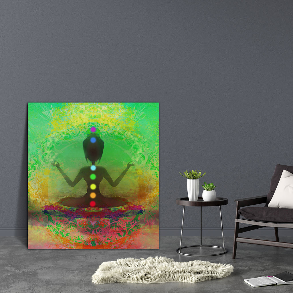 Yoga Lotus Pose D10 Canvas Painting Synthetic Frame-Paintings MDF Framing-AFF_FR-IC 5004037 IC 5004037, Buddhism, Digital, Digital Art, God Buddha, Graphic, Health, Illustrations, Indian, Nature, People, Religion, Religious, Scenic, Spiritual, Sports, Sunsets, yoga, lotus, pose, d10, canvas, painting, synthetic, frame, aura, beauty, body, breath, buddha, ease, energy, exercise, female, fit, girl, grass, gym, hand, healing, illustration, india, mat, meditation, mystic, peace, quiet, raster, relax, relaxation