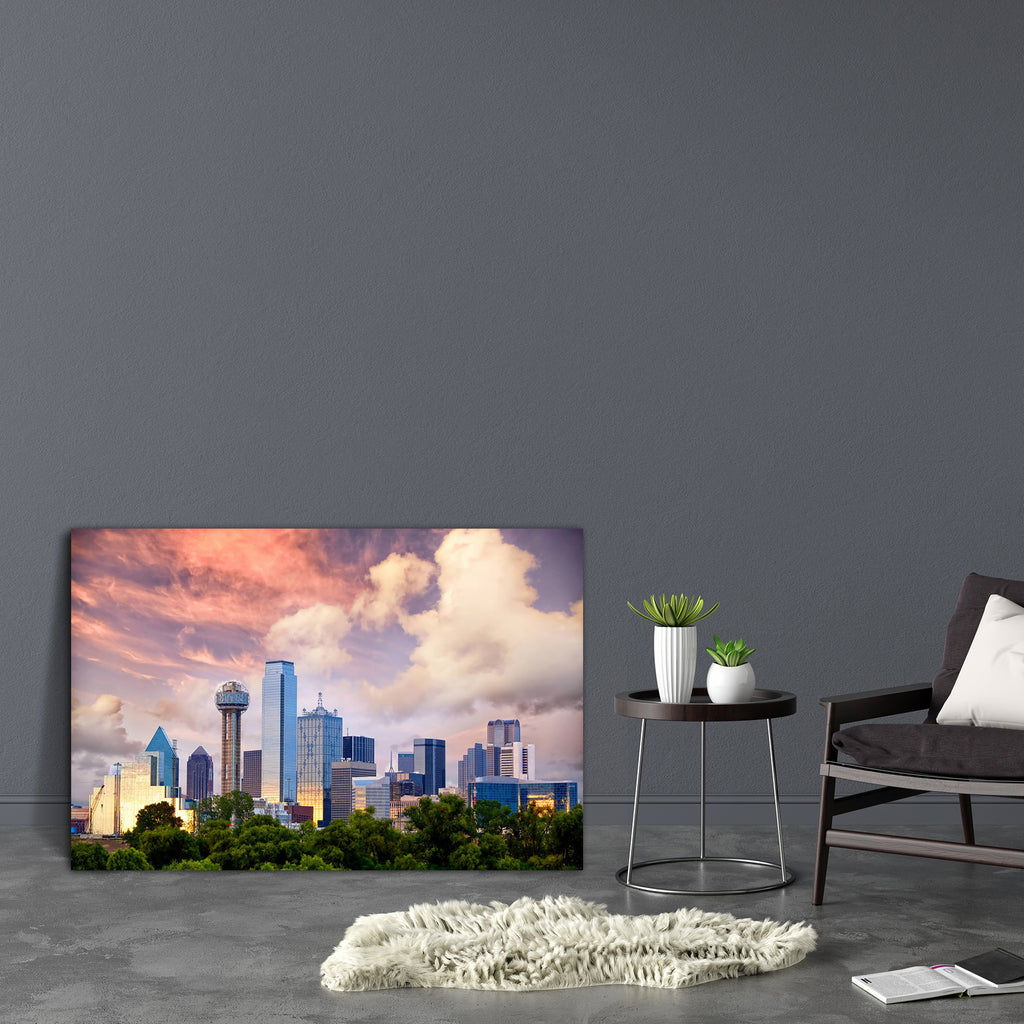 Dallas City Skyline, Texas, USA Canvas Painting Synthetic Frame-Paintings MDF Framing-AFF_FR-IC 5004042 IC 5004042, American, Architecture, Cities, City Views, Landmarks, Modern Art, Places, Skylines, Sunsets, Urban, dallas, city, skyline, texas, usa, canvas, painting, synthetic, frame, cityscape, america, attraction, building, destinations, district, downtown, dusk, evening, famous, financial, highrise, landmark, megalopolis, metropolis, modern, observation, deck, reflection, skyscraper, sundown, sunset, t