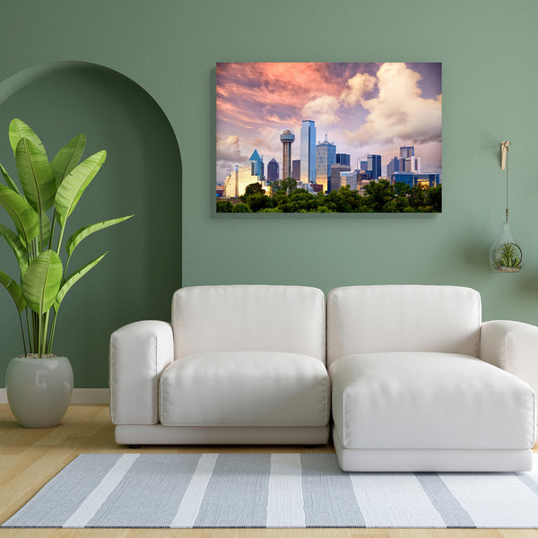 Dallas City Skyline, Texas, USA Canvas Painting Synthetic Frame-Paintings MDF Framing-AFF_FR-IC 5004042 IC 5004042, American, Architecture, Cities, City Views, Landmarks, Modern Art, Places, Skylines, Sunsets, Urban, dallas, city, skyline, texas, usa, canvas, painting, for, bedroom, living, room, engineered, wood, frame, cityscape, america, attraction, building, destinations, district, downtown, dusk, evening, famous, financial, highrise, landmark, megalopolis, metropolis, modern, observation, deck, reflect