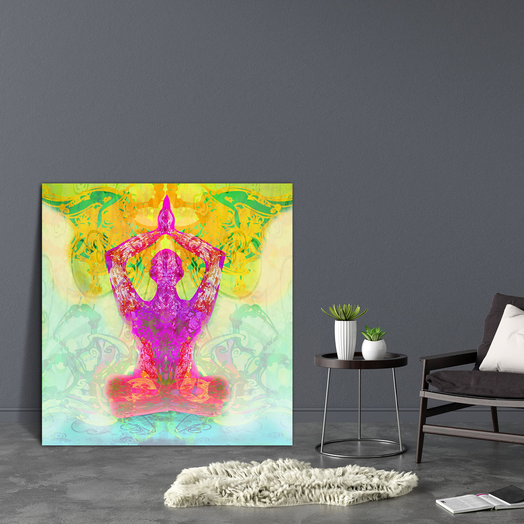 Men In Meditation Canvas Painting Synthetic Frame-Paintings MDF Framing-AFF_FR-IC 5004071 IC 5004071, Buddhism, Digital, Digital Art, Geometric Abstraction, God Buddha, Graphic, Health, Illustrations, Indian, Nature, People, Religion, Religious, Scenic, Spiritual, Sports, men, in, meditation, canvas, painting, synthetic, frame, abstraction, aura, background, bamboo, beauty, body, buddha, decoration, ease, energy, exercise, hand, healing, illustration, india, man, mat, mystic, peace, quiet, raster, relax, re