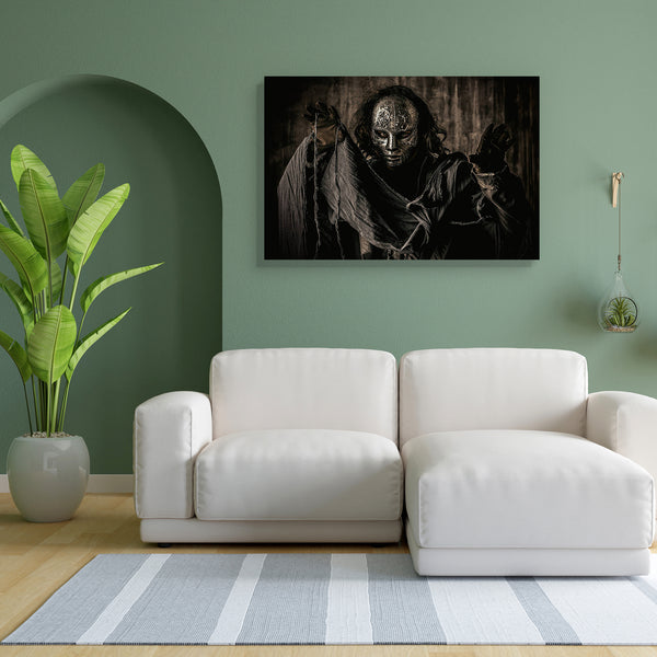 Mysterious Man In Iron Mask Canvas Painting Synthetic Frame-Paintings MDF Framing-AFF_FR-IC 5004351 IC 5004351, Ancient, Art and Paintings, Fantasy, Futurism, Gothic, Individuals, Medieval, People, Portraits, Steampunk, Vintage, Metallic, mysterious, man, in, iron, mask, canvas, painting, for, bedroom, living, room, engineered, wood, frame, devil, demon, cyborg, masquerade, art, carnival, clothes, costume, cyberpunk, dark, death, evil, expressive, eyes, face, faceless, fantastic, fear, futuristic, gear, gho