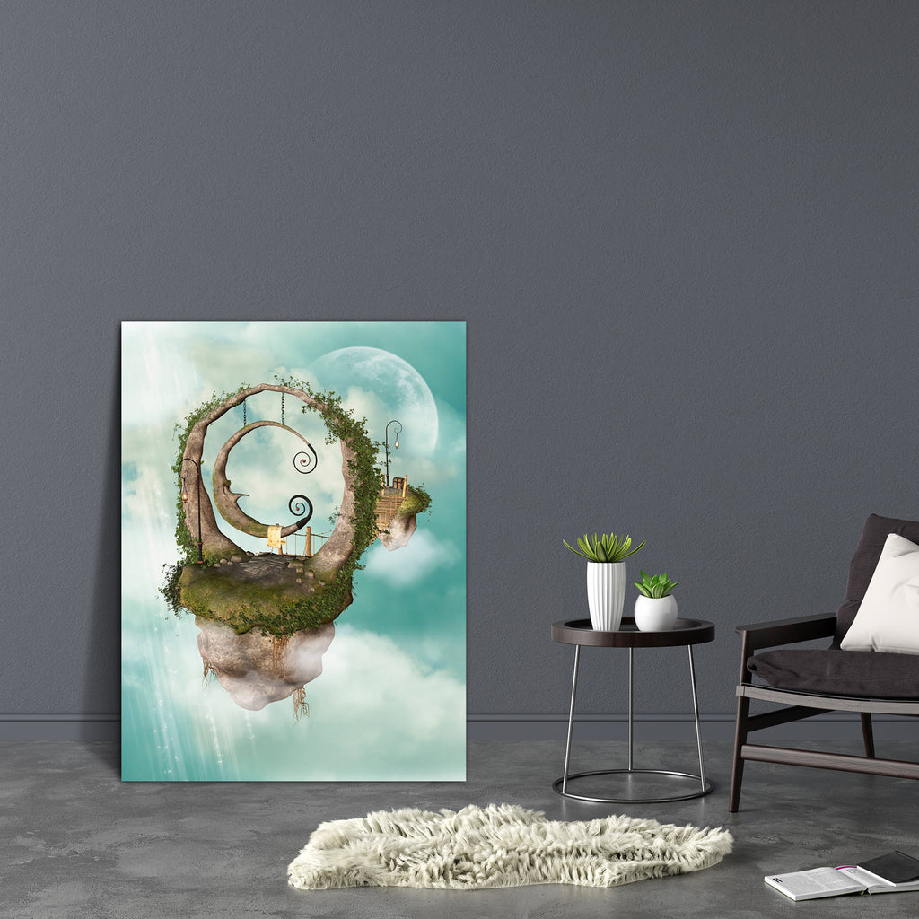 Fantasy Landscape With Floating Island In The Sky D1 Canvas Painting Synthetic Frame-Paintings MDF Framing-AFF_FR-IC 5004357 IC 5004357, Art and Paintings, Baby, Books, Botanical, Children, Digital, Digital Art, Fantasy, Floral, Flowers, Graphic, Kids, Landscapes, Nature, Scenic, Stars, landscape, with, floating, island, in, the, sky, d1, canvas, painting, synthetic, frame, amazing, angel, art, backdrops, background, beautiful, bridge, charming, cloud, dream, elf, enchanting, fae, fairy, fairytale, lamp, li