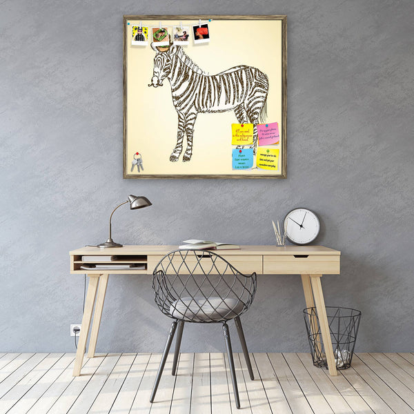 Fancy Zebra Bulletin Board Notice Pin Board Soft Board | Framed-Bulletin Boards Framed-BLB_FR-IC 5004395 IC 5004395, Abstract Expressionism, Abstracts, African, Alphabets, Ancient, Animals, Art and Paintings, Decorative, Digital, Digital Art, Drawing, Graphic, Historical, Illustrations, Medieval, Nature, Patterns, Retro, Scenic, Semi Abstract, Signs, Signs and Symbols, Sketches, Stripes, Vintage, fancy, zebra, bulletin, board, notice, pin, vision, soft, combo, with, thumb, push, pins, sticky, notes, antique