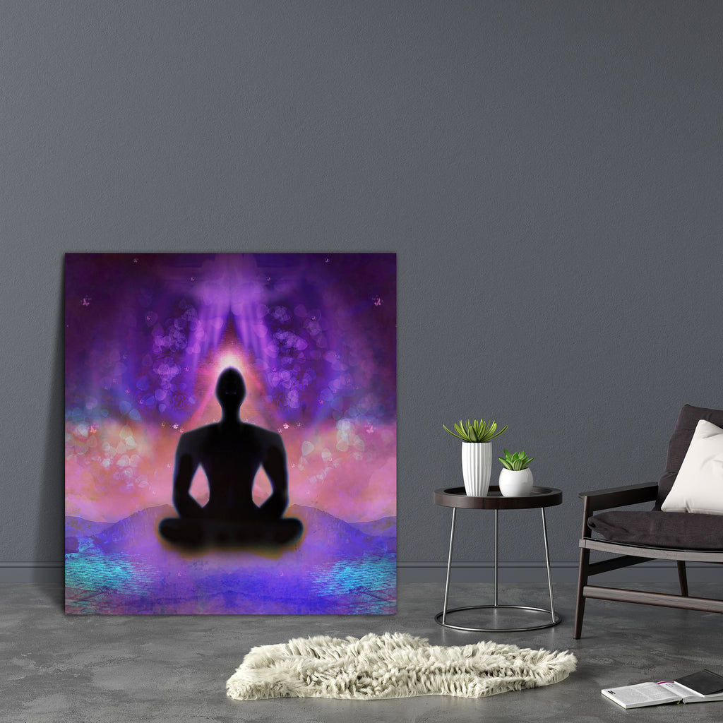 Yoga Man Canvas Painting Synthetic Frame-Paintings MDF Framing-AFF_FR-IC 5004464 IC 5004464, Buddhism, Digital, Digital Art, Geometric Abstraction, God Buddha, Graphic, Health, Illustrations, Indian, Nature, People, Religion, Religious, Scenic, Spiritual, Sports, yoga, man, canvas, painting, synthetic, frame, abstraction, aura, background, bamboo, beauty, body, buddha, decoration, ease, energy, exercise, hand, healing, illustration, india, mat, meditation, mystic, peace, quiet, raster, relax, relaxation, si