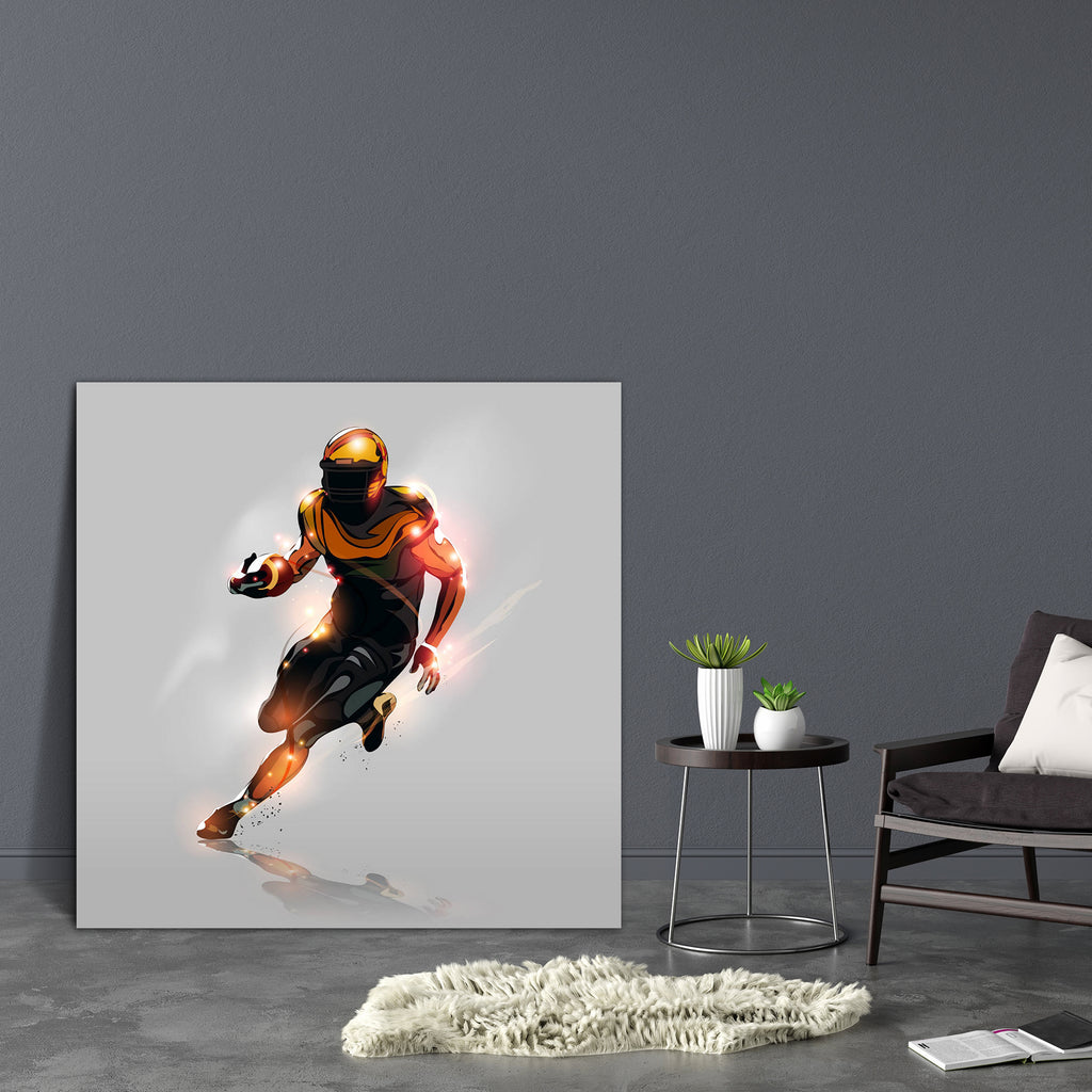 American Football Player Canvas Painting Synthetic Frame-Paintings MDF Framing-AFF_FR-IC 5004474 IC 5004474, Abstract Expressionism, Abstracts, American, Art and Paintings, Black, Black and White, Illustrations, People, Semi Abstract, Signs, Signs and Symbols, Symbols, White, football, player, canvas, painting, synthetic, frame, abstract, athlete, art, background, ball, color, design, element, fast, field, fitness, green, helmet, illustration, isolated, light, man, motion, person, rugby, run, running, silho