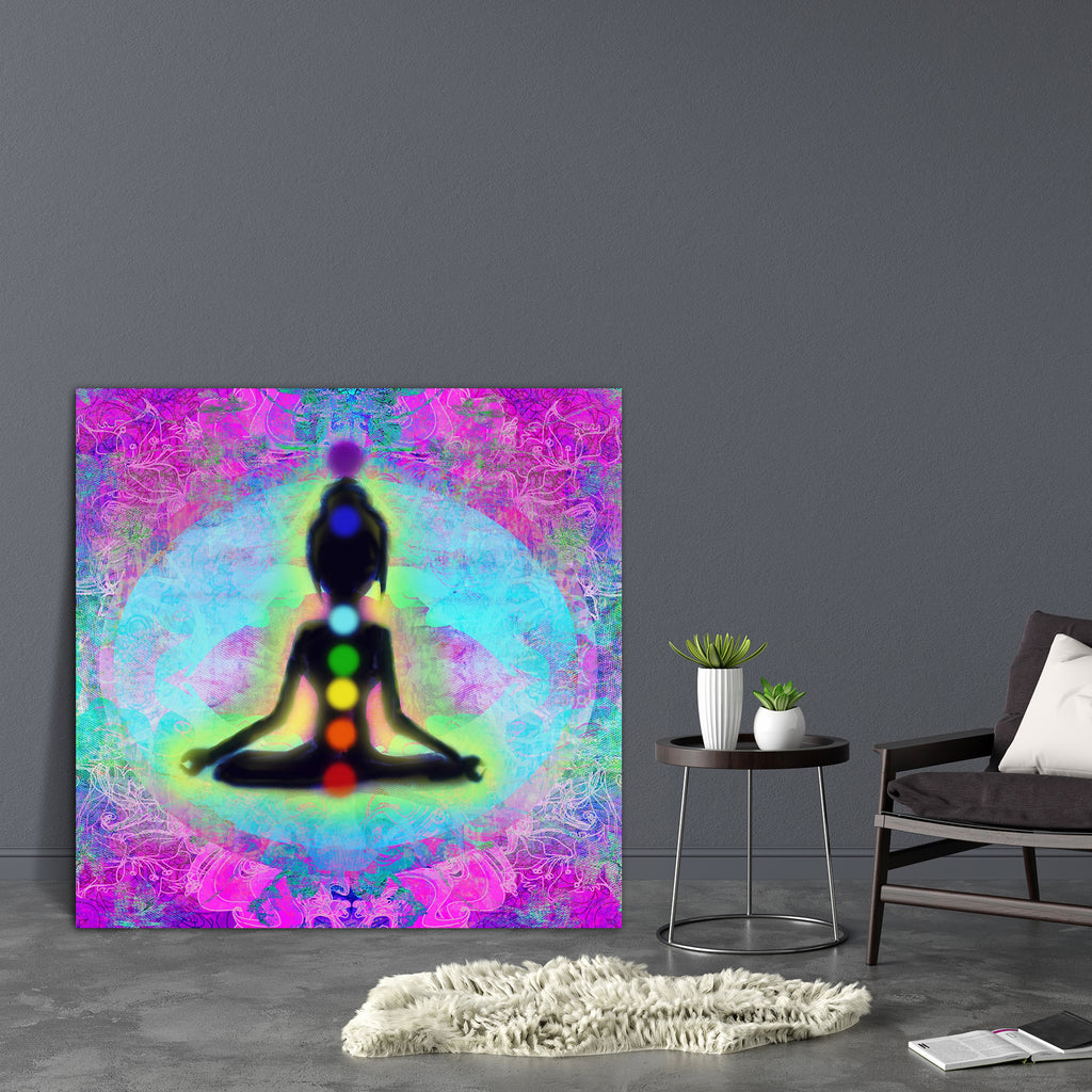 Meditation Girl Canvas Painting Synthetic Frame-Paintings MDF Framing-AFF_FR-IC 5004536 IC 5004536, Buddhism, Digital, Digital Art, God Buddha, Graphic, Health, Illustrations, Indian, Nature, People, Religion, Religious, Scenic, Spiritual, Sports, Sunsets, meditation, girl, canvas, painting, synthetic, frame, aura, beauty, body, breath, buddha, ease, energy, exercise, female, fit, grass, gym, hand, healing, illustration, india, mat, mystic, peace, quiet, raster, relax, relaxation, silence, silhouette, spiri