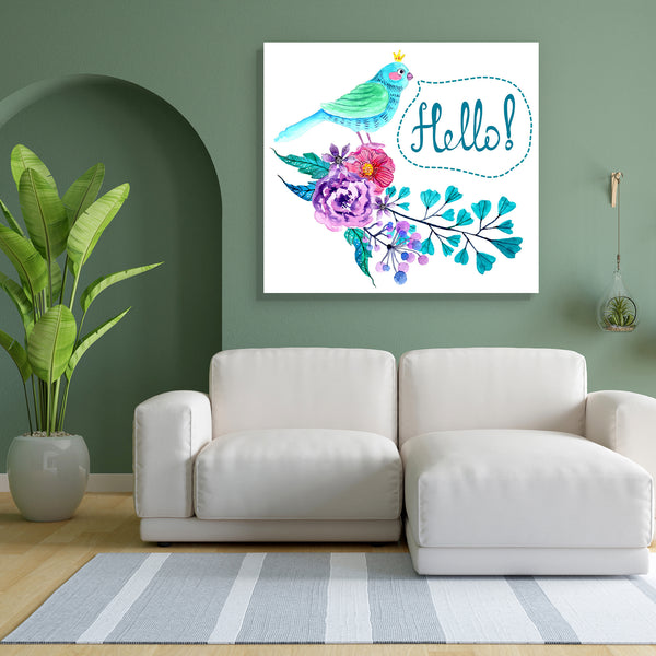 Bird & Flowers D2 Canvas Painting Synthetic Frame-Paintings MDF Framing-AFF_FR-IC 5004570 IC 5004570, Art and Paintings, Birds, Black and White, Botanical, Drawing, Floral, Flowers, Illustrations, Love, Nature, Paintings, Romance, Scenic, Seasons, Signs, Signs and Symbols, Watercolour, Wedding, White, bird, d2, canvas, painting, for, bedroom, living, room, engineered, wood, frame, art, background, beautiful, bloom, blossom, botany, bouquet, collection, color, colorful, decoration, design, engagement, flora,
