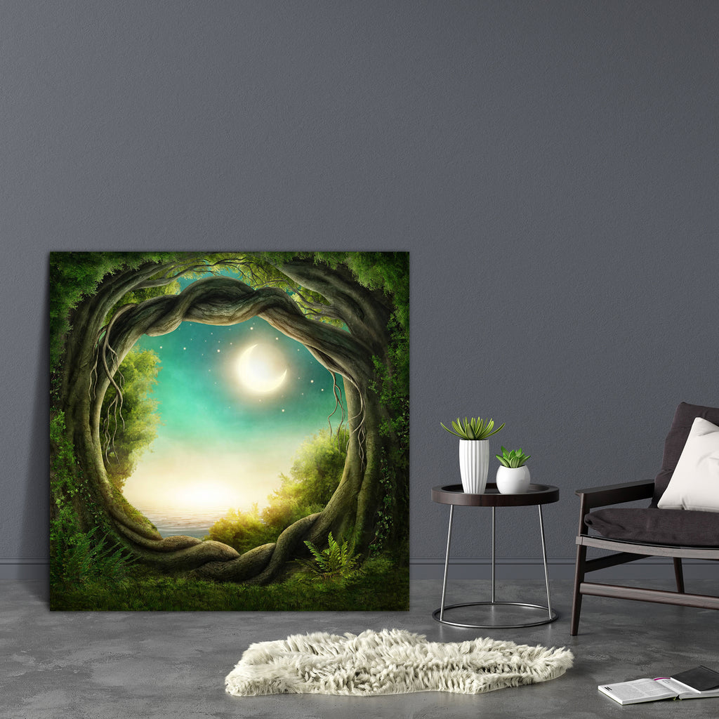 Dark Forest D3 Canvas Painting Synthetic Frame-Paintings MDF Framing-AFF_FR-IC 5004620 IC 5004620, Fantasy, Landscapes, Nature, Scenic, Space, Surrealism, Wooden, dark, forest, d3, canvas, painting, synthetic, frame, fairy, enchanted, magic, tale, jungle, moonlight, fairies, landscape, surreal, sunlight, fairytale, tales, woods, forests, fog, adventure, bright, copy, darkness, day, deep, dreams, dreamy, green, imagination, imagine, leaves, lights, mist, misty, mysterious, mystery, natural, nobody, outdoor, 