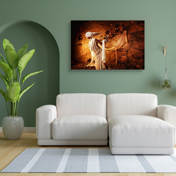 Insane Evil Creature In White Bandage Canvas Painting Synthetic Frame-Paintings MDF Framing-AFF_FR-IC 5004681 IC 5004681, Adult, Black and White, Cinema, Fantasy, Fashion, Gothic, Movies, People, Television, TV Series, White, insane, evil, creature, in, bandage, canvas, painting, for, bedroom, living, room, engineered, wood, frame, background, bizarre, clothes, costume, cruel, dark, darkness, death, demon, devil, dress, face, fear, female, ghost, girl, gloomy, halloween, hell, horror, indoor, madness, mask,