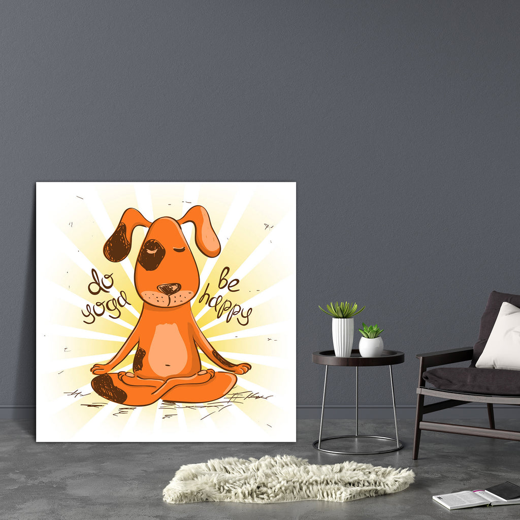 Red Dog Sitting On Lotus Position Of Yoga Canvas Painting Synthetic Frame-Paintings MDF Framing-AFF_FR-IC 5004689 IC 5004689, Animals, Animated Cartoons, Caricature, Cartoons, Comedy, Hand Drawn, Health, Humor, Humour, Illustrations, Pets, Signs and Symbols, Sketches, Sports, Symbols, red, dog, sitting, on, lotus, position, of, yoga, canvas, painting, synthetic, frame, cartoon, postures, animal, asana, background, bending, body, care, color, concept, contour, exercise, fit, fitness, flexibility, fun, ginger