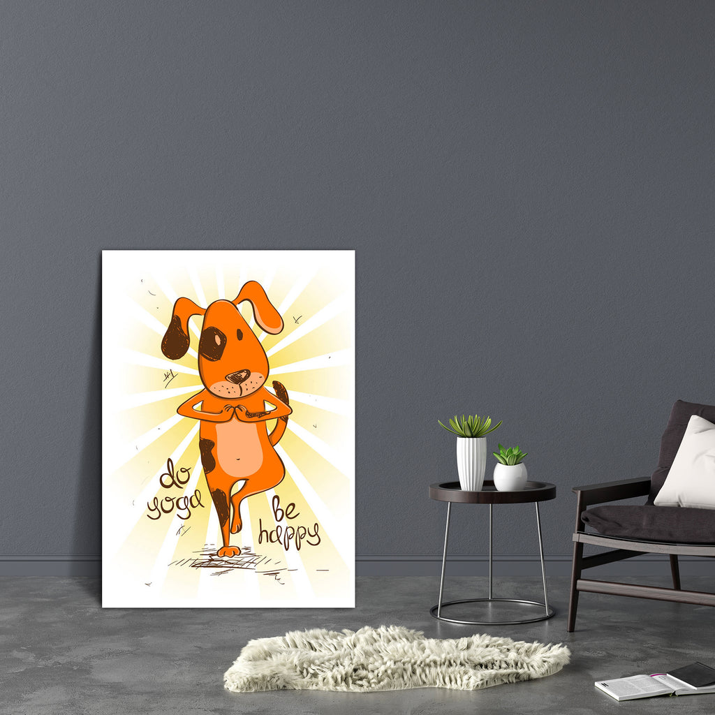 Red Dog Doing Tree Position Of Yoga Canvas Painting Synthetic Frame-Paintings MDF Framing-AFF_FR-IC 5004691 IC 5004691, Animals, Animated Cartoons, Caricature, Cartoons, Comedy, Hand Drawn, Health, Humor, Humour, Illustrations, Pets, Signs and Symbols, Sketches, Sports, Symbols, red, dog, doing, tree, position, of, yoga, canvas, painting, synthetic, frame, cartoon, animal, asana, background, balance, bending, body, color, concept, contour, exercise, fit, fitness, flexibility, fun, ginger, gym, gymnastics, h