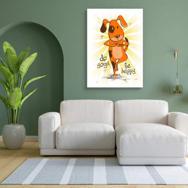 Red Dog Doing Tree Position Of Yoga Canvas Painting Synthetic Frame-Paintings MDF Framing-AFF_FR-IC 5004691 IC 5004691, Animals, Animated Cartoons, Caricature, Cartoons, Comedy, Hand Drawn, Health, Humor, Humour, Illustrations, Pets, Signs and Symbols, Sketches, Sports, Symbols, red, dog, doing, tree, position, of, yoga, canvas, painting, for, bedroom, living, room, engineered, wood, frame, cartoon, animal, asana, background, balance, bending, body, color, concept, contour, exercise, fit, fitness, flexibili