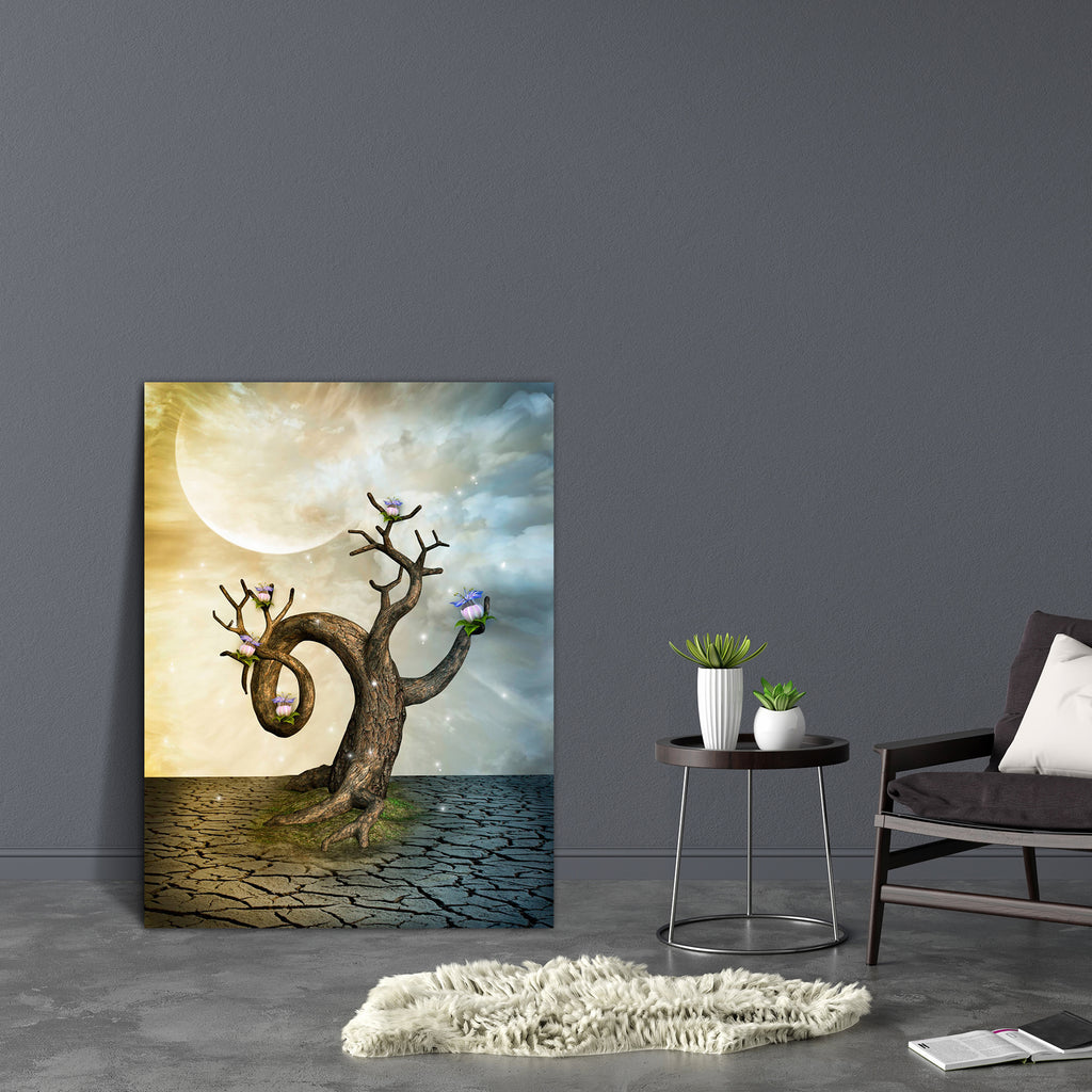 Desert With Old Tree Canvas Painting Synthetic Frame-Paintings MDF Framing-AFF_FR-IC 5004693 IC 5004693, Art and Paintings, Baby, Botanical, Children, Digital, Digital Art, Fantasy, Floral, Flowers, Graphic, Illustrations, Kids, Landscapes, Nature, Scenic, Stars, desert, with, old, tree, canvas, painting, synthetic, frame, amazing, art, backdrops, background, beautiful, cloud, crack, dream, dreams, dreamy, enchanting, fae, fairy, fairytale, floor, illustration, landscape, lighting, magic, manipulation, mist