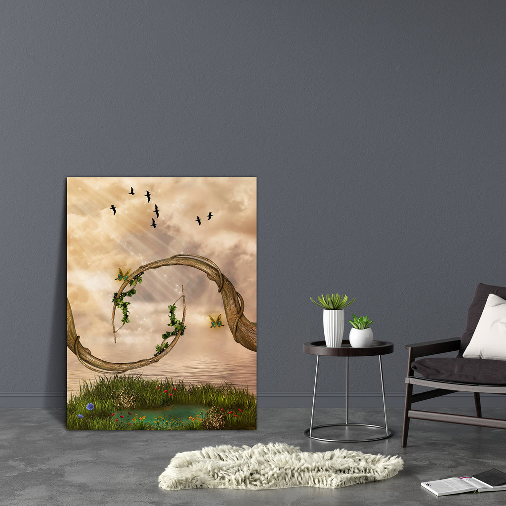 Lake With Pond & Birds Canvas Painting Synthetic Frame-Paintings MDF Framing-AFF_FR-IC 5004695 IC 5004695, Art and Paintings, Baby, Birds, Botanical, Children, Digital, Digital Art, Fantasy, Floral, Flowers, Graphic, Illustrations, Kids, Landscapes, Nature, Scenic, Stars, lake, with, pond, canvas, painting, synthetic, frame, amazing, art, backdrops, background, beautiful, cloud, dream, dreams, dreamy, enchanting, fae, fairy, fairytale, garden, illustration, ivy, landscape, lighting, magic, manipulation, mis