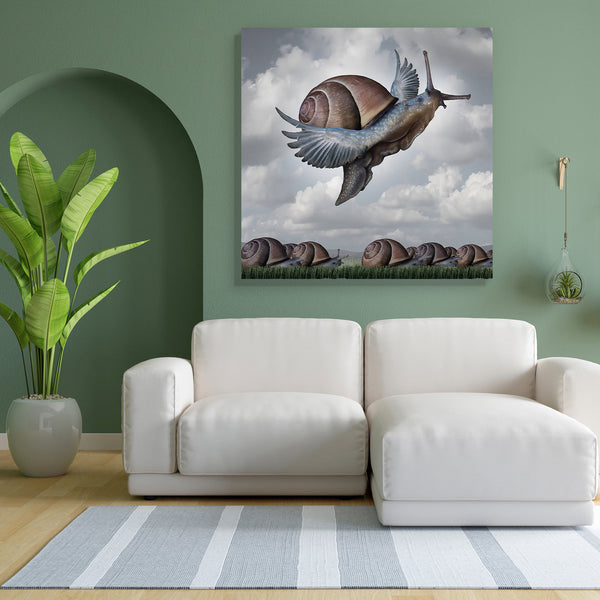 Surreal Crowd Of Snails Canvas Painting Synthetic Frame-Paintings MDF Framing-AFF_FR-IC 5004743 IC 5004743, Abstract Expressionism, Abstracts, Business, Inspirational, Motivation, Motivational, Semi Abstract, Signs and Symbols, Surrealism, Symbols, surreal, crowd, of, snails, canvas, painting, for, bedroom, living, room, engineered, wood, frame, innovation, snail, metaphor, creativity, achievement, challenge, competitive, advantage, metaphors, above, abstract, advance, ascend, aspirations, career, clever, c