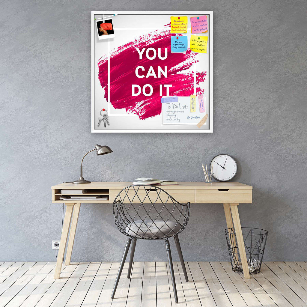 You Can Do It D1 Bulletin Board Notice Pin Board Soft Board | Framed-Bulletin Boards Framed-BLB_FR-IC 5004748 IC 5004748, Art and Paintings, Black and White, Brush Stroke, Calligraphy, Digital, Digital Art, Graphic, Hand Drawn, Illustrations, Inspirational, Love, Modern Art, Motivation, Motivational, Paintings, Quotes, Romance, Signs, Signs and Symbols, Splatter, Text, Typography, White, you, can, do, it, d1, bulletin, board, notice, pin, soft, framed, quote, design, poster, motivate, acrylic, painting, art