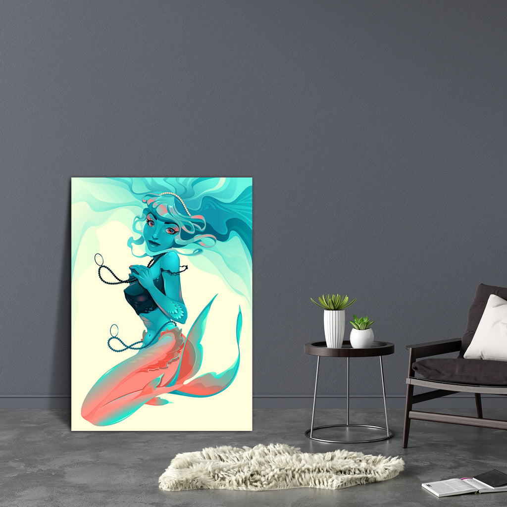 Portrait Of A Mermaid Canvas Painting Synthetic Frame-Paintings MDF Framing-AFF_FR-IC 5004769 IC 5004769, Animated Cartoons, Art and Paintings, Caricature, Cartoons, Digital, Digital Art, Fantasy, Fashion, Gothic, Graphic, Illustrations, Individuals, Mermaid, Paintings, Portraits, portrait, of, a, canvas, painting, synthetic, frame, beauty, cartoon, character, expression, face, fairy, fish, girl, hairstyle, head, illustration, jewel, lady, lips, make, up, model, monster, mythological, mythology, ocean, sea,