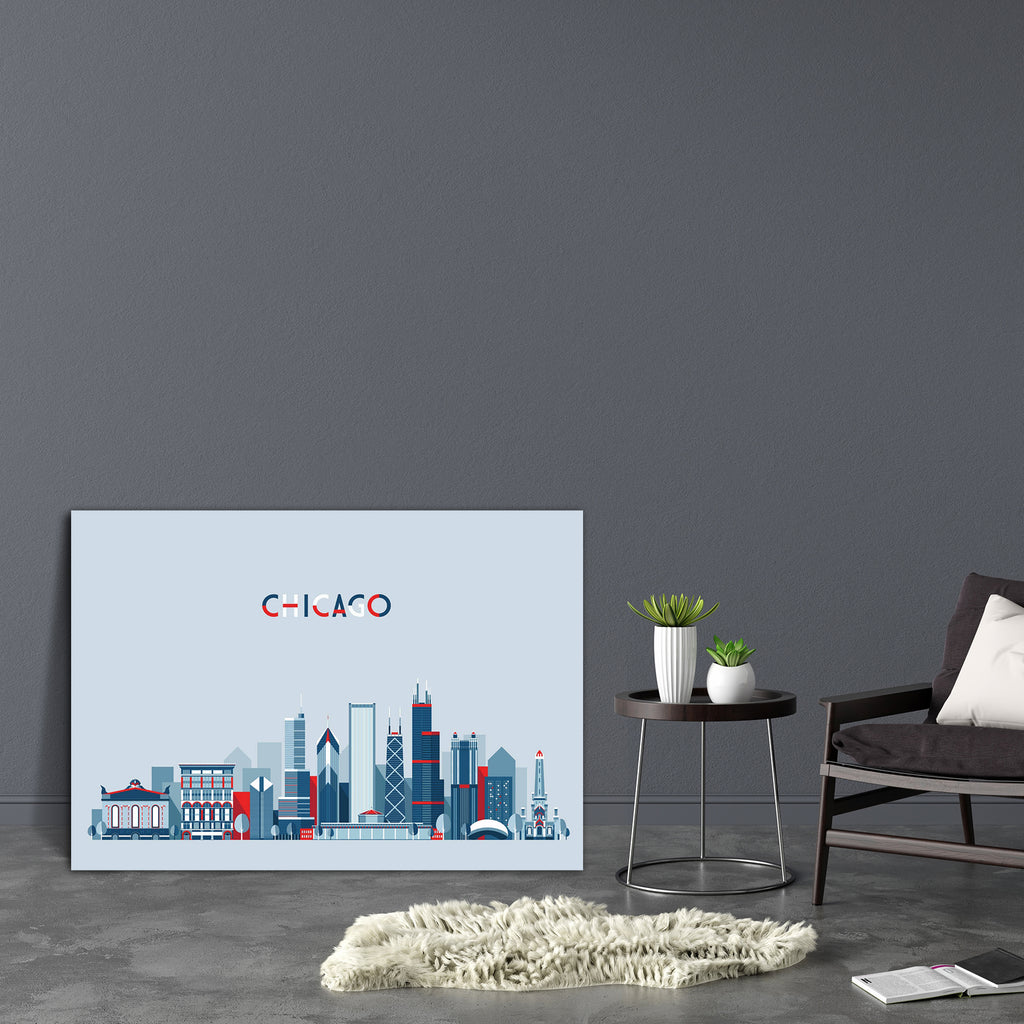 Chicago United States City Skyline, USA Canvas Painting Synthetic Frame-Paintings MDF Framing-AFF_FR-IC 5004844 IC 5004844, American, Architecture, Automobiles, Cities, City Views, Digital, Digital Art, Graphic, Illustrations, Landmarks, Landscapes, Modern Art, Places, Scenic, Signs and Symbols, Skylines, Symbols, Transportation, Travel, Vehicles, chicago, united, states, city, skyline, usa, canvas, painting, synthetic, frame, silhouette, america, background, beautiful, building, cityscape, downtown, flat, 