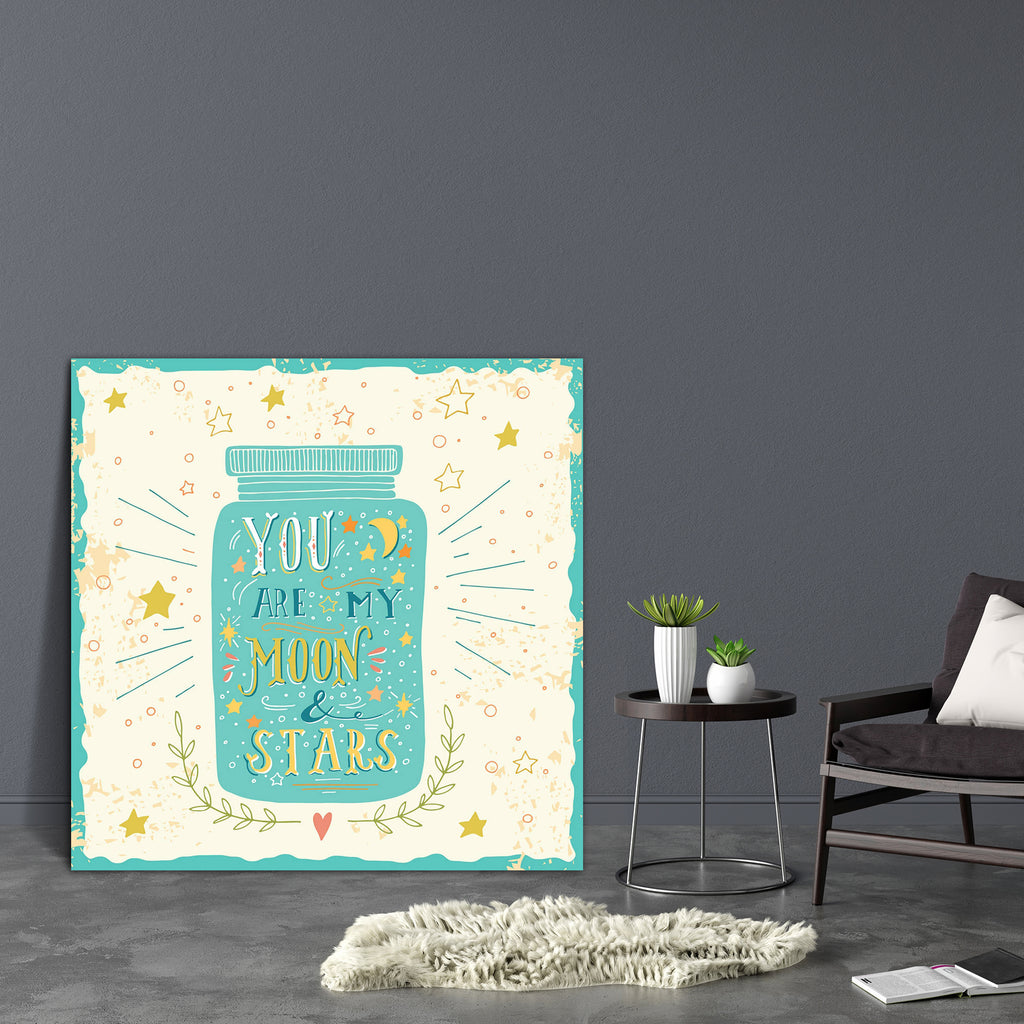 You Are My Moon & Stars D1 Canvas Painting Synthetic Frame-Paintings MDF Framing-AFF_FR-IC 5004849 IC 5004849, Ancient, Art and Paintings, Botanical, Calligraphy, Floral, Flowers, Hand Drawn, Hearts, Historical, Holidays, Love, Medieval, Nature, Patterns, Quotes, Romance, Signs, Signs and Symbols, Sketches, Text, Typography, Vintage, Wedding, you, are, my, moon, stars, d1, canvas, painting, synthetic, frame, badge, concept, curl, curve, decoration, design, element, emotions, expression, font, greeting, card