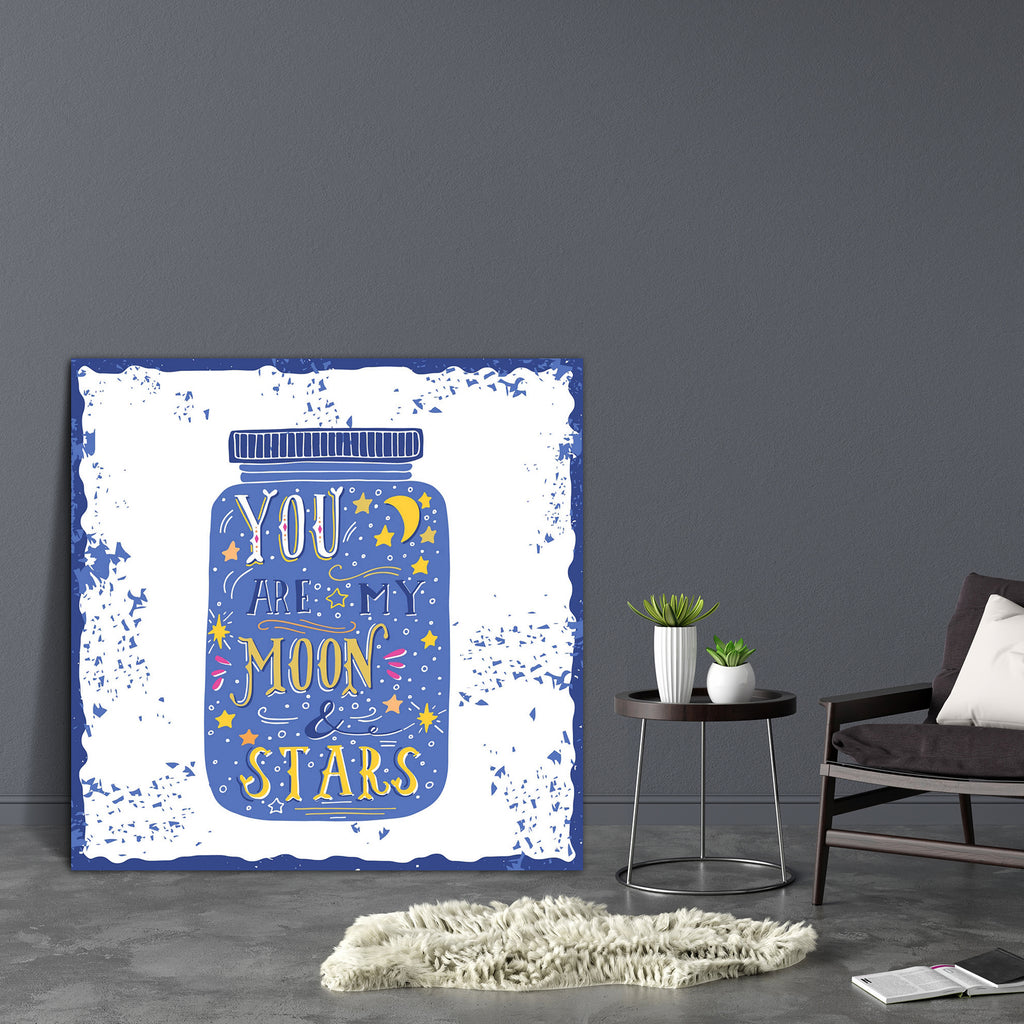You Are My Moon & Stars D2 Canvas Painting Synthetic Frame-Paintings MDF Framing-AFF_FR-IC 5004854 IC 5004854, Ancient, Art and Paintings, Botanical, Calligraphy, Floral, Flowers, Hand Drawn, Hearts, Hipster, Historical, Holidays, Love, Medieval, Nature, Patterns, Quotes, Romance, Signs, Signs and Symbols, Sketches, Text, Typography, Vintage, Wedding, you, are, my, moon, stars, d2, canvas, painting, synthetic, frame, badge, concept, curl, curve, decoration, design, element, emotions, expression, font, greet